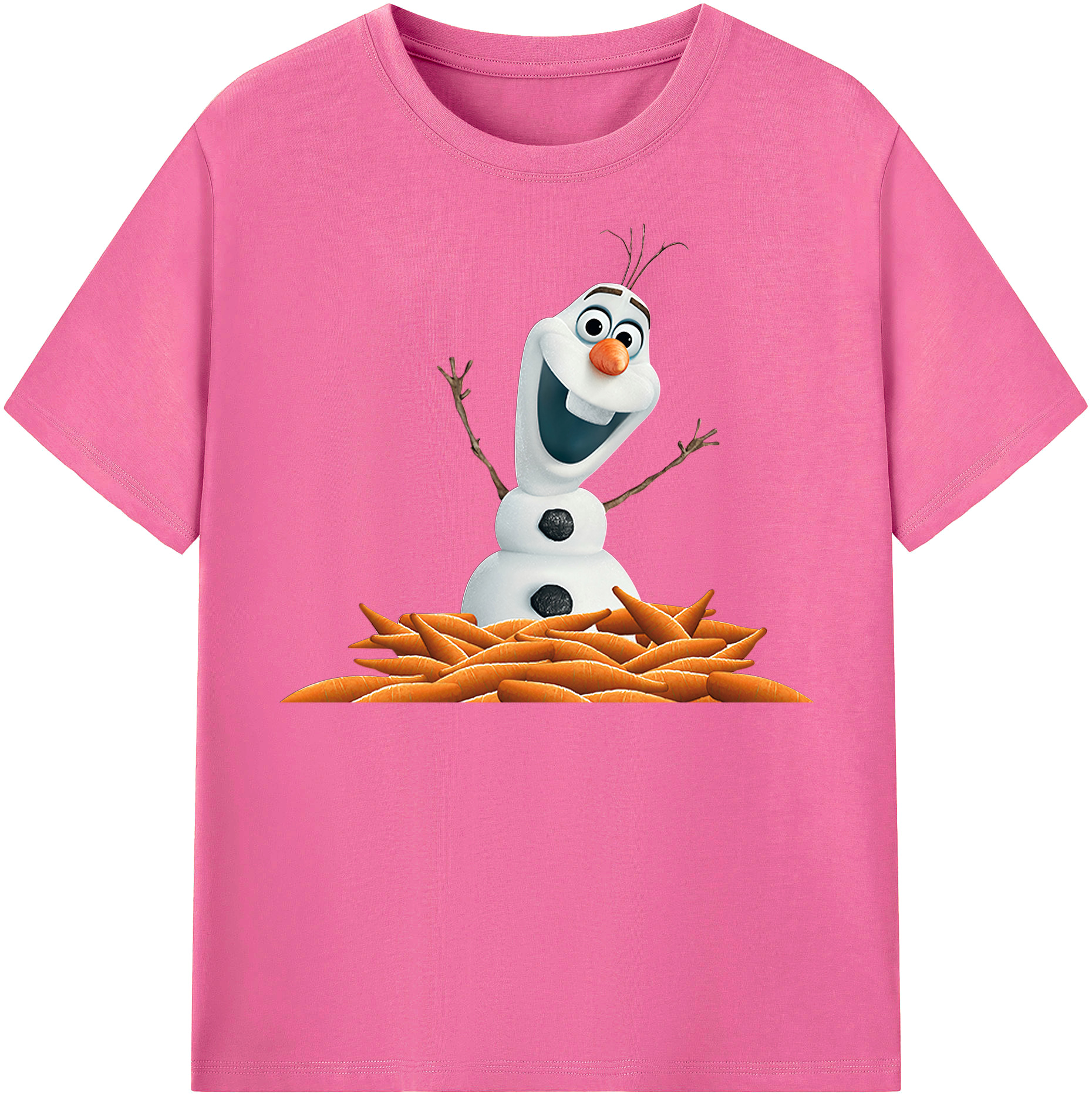 （画像用） アナと雪の女王 アンナ エルサ Frozen Anna Elsa レディースカジュアルプリントTシャツ（綿100％）